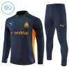 Olympique de Marseille Training Huppari 2024-25 Neljännes Zip Navy - Lasten